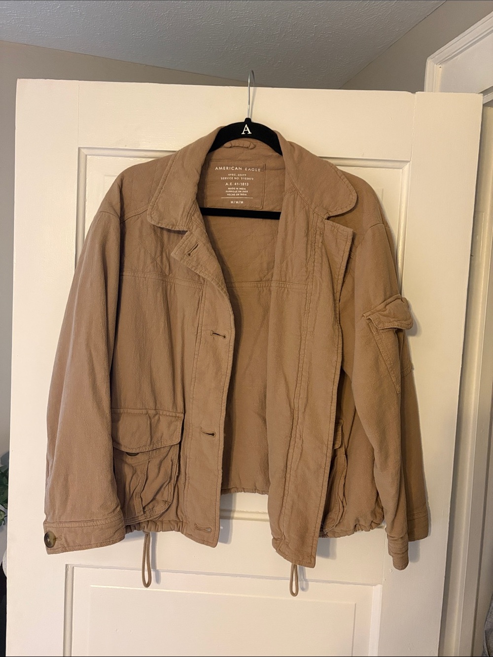 American Eagle Outfitters Men's Lightweight Tan Shirt Jacket